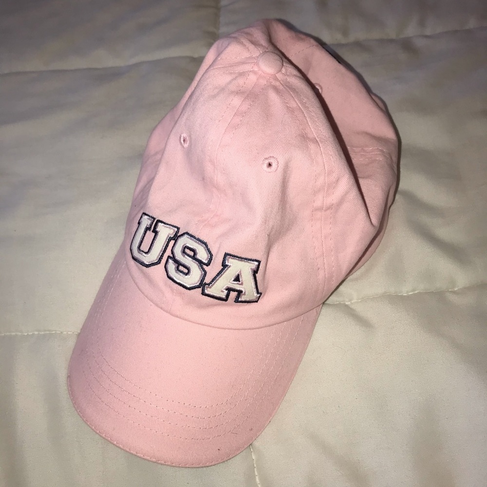 Light pink USA hat
